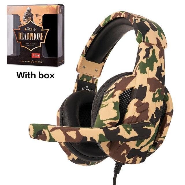 Camouflage Gaming Headset Headphones With Microphone Stereo For PC, Gamer, Laptop, Phone And Computer