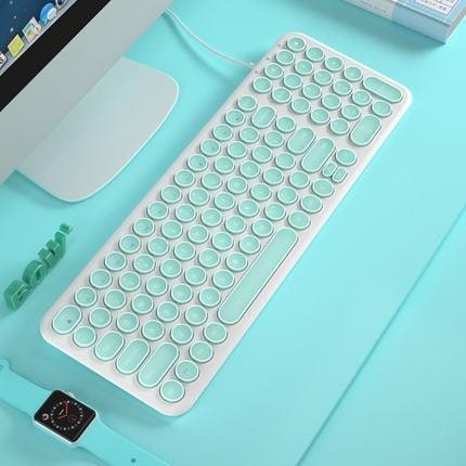 Multi-Color Mute Keyboard With USB, Wired For Notebook, Desktop And Home Office