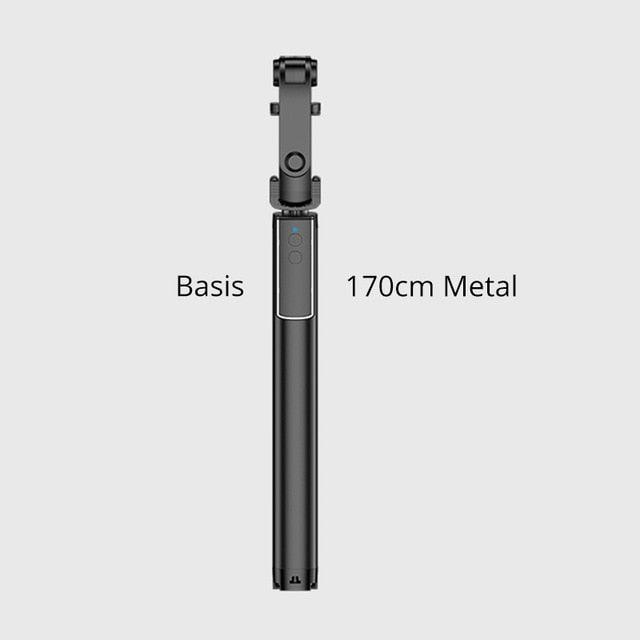 Integrated Portable Metal Selfie Stick With Bluetooth, Remote Control, Selfie Tripod, Telescopic Rod And  Fill Light