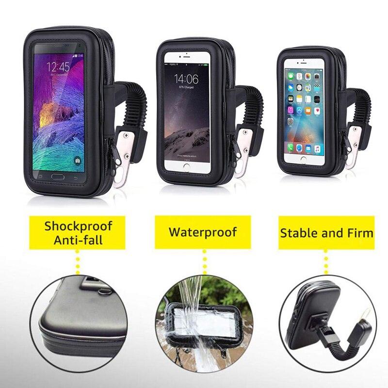 Waterproof Motorcycle & Bicycle Mobile Phone Holder Support Stand For Smartphone