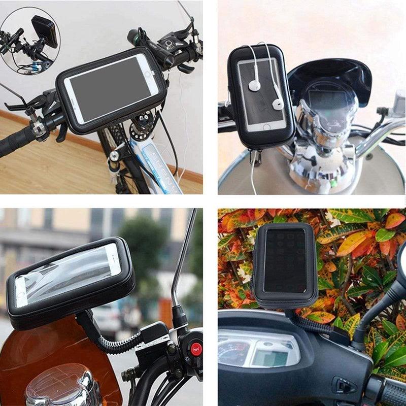 Waterproof Motorcycle & Bicycle Mobile Phone Holder Support Stand For Smartphone