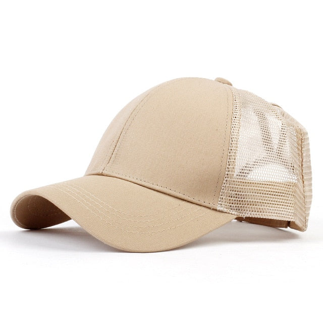 Ponytail Cap | Breathable Summer Baseball Cap for Ponytails