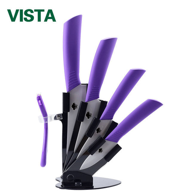 Ceramic Knife Set with Block | 6pcs