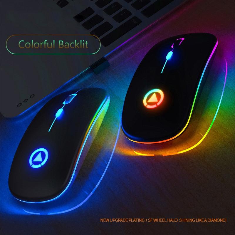 RGB LED Silent Wireless 2.4G Mouse