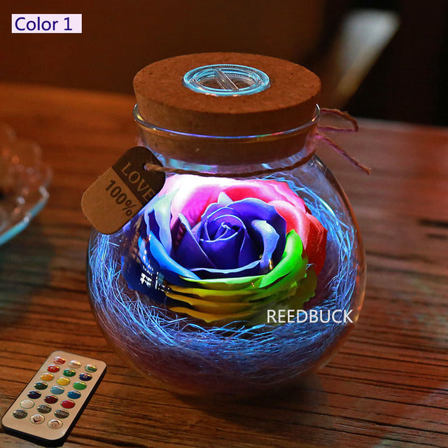 Lit Rose Bottle | Everyday Gifts