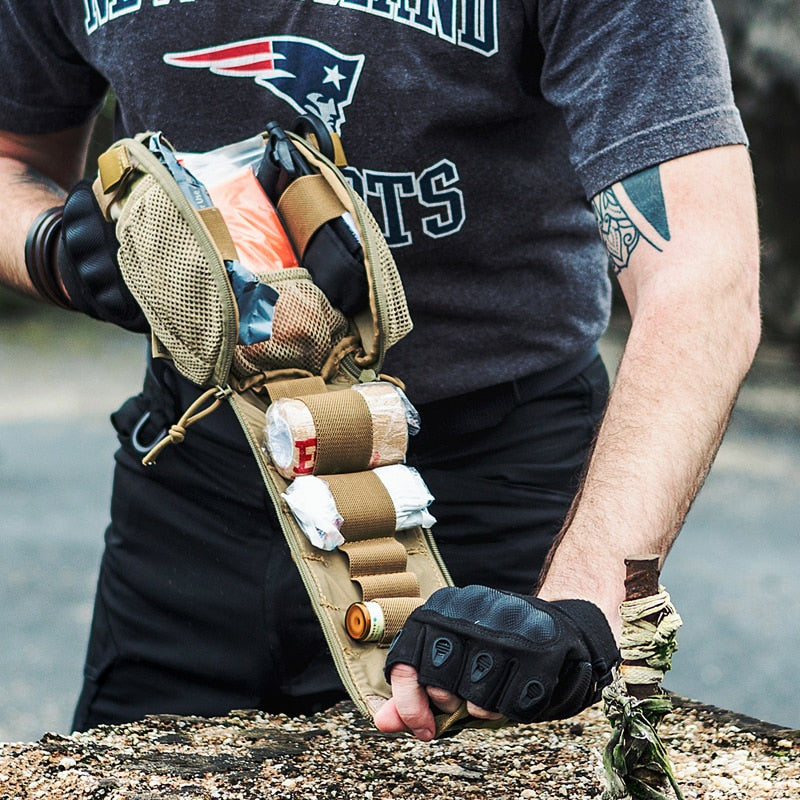 Tactical First Aid/Trauma Kit Bag | Heavy Duty | Portable EDC