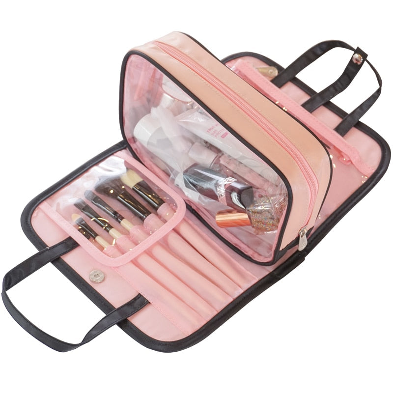 DoubleTrouBag | Two-Layered Water Resistant Toiletry & Cosmetic Bag