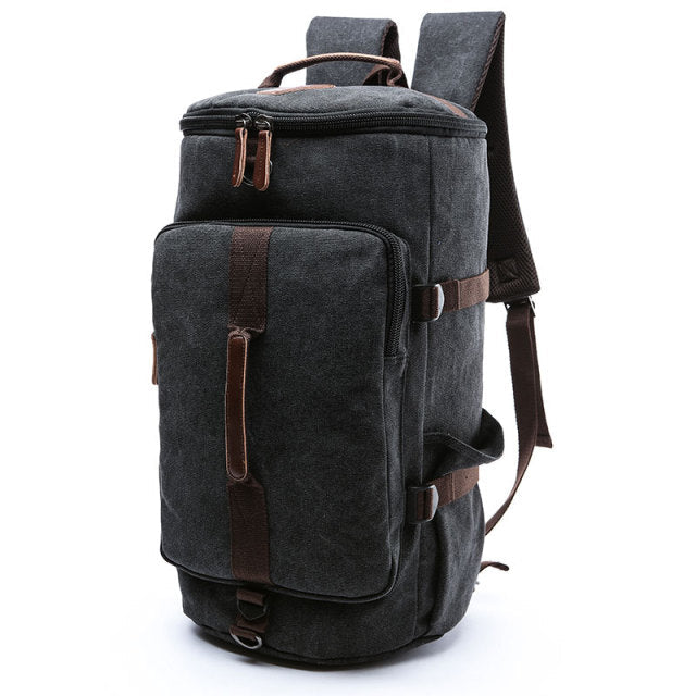 ToughHaul | Waterproof Solid Leather Cylinder Backpack