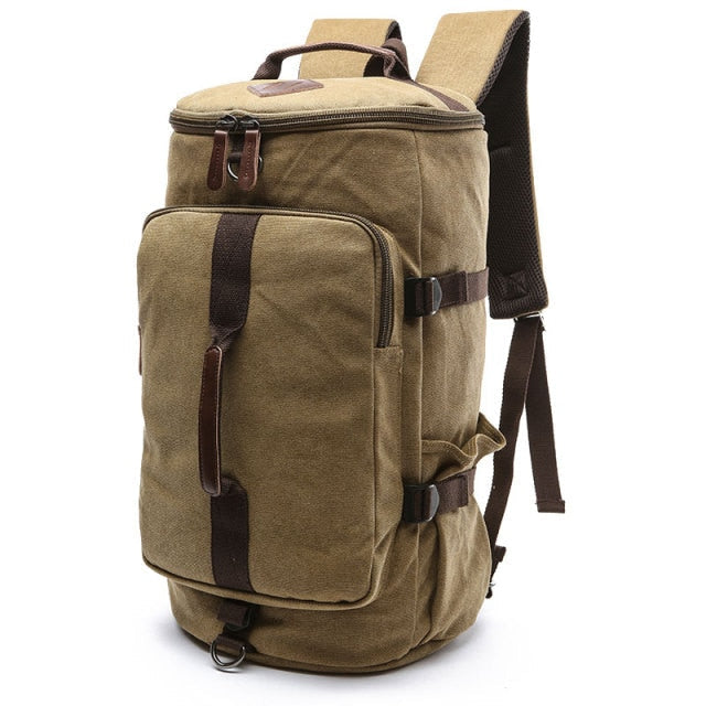 ToughHaul | Waterproof Solid Leather Cylinder Backpack