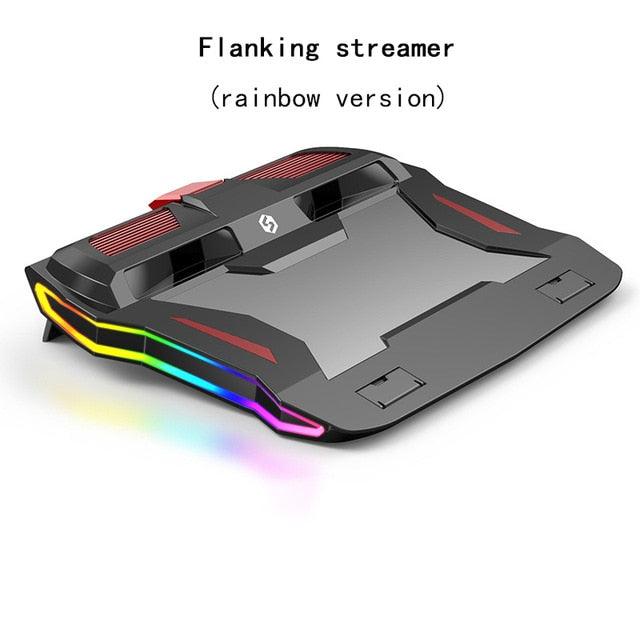 RGB Gaming Adjustable stand 3000 RPM Powerful Air Flow Cooling Pad For 12-17 inch Laptop