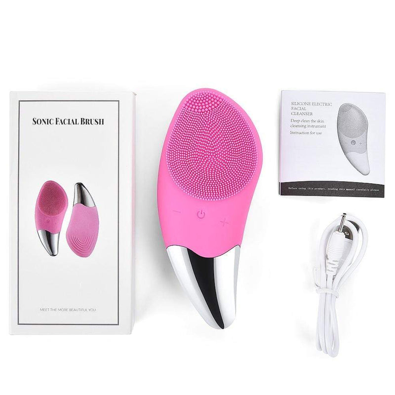 Smart Ultrasonic Silicone Face Cleaner Brush Beauty Cleanser Tool