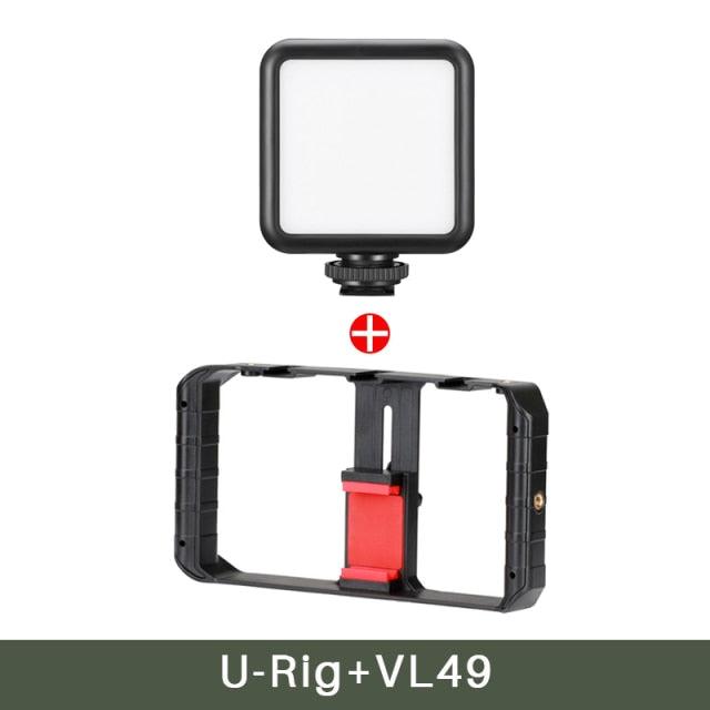 Smartphone Video Stabilizer Rig Handheld Grip Filmmaking Case