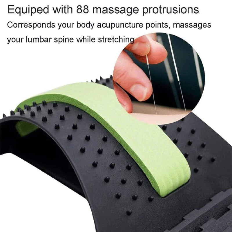 Orthopedic Back & Neck Stretcher, Back Massager Lumbar, Pain Relief for Herniated Disc, Sciatica, Scoliosis