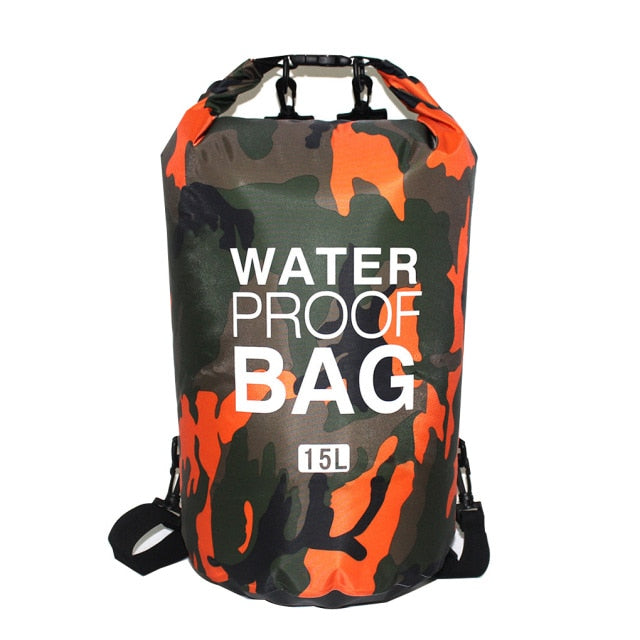 Waterproof Kayaking Backpack - Outdoor Camo Dry Bag, Duffle backpack for kayaking, hiking, camping, fishing & beach