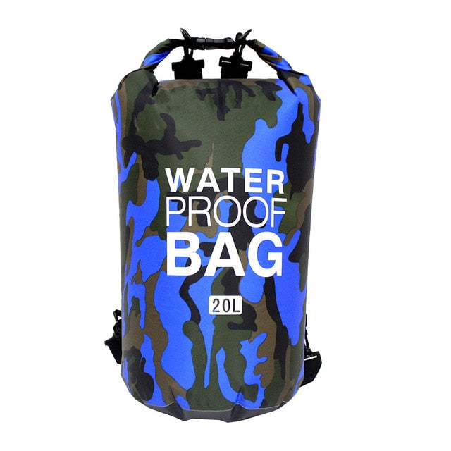 Waterproof Kayaking Backpack - Outdoor Camo Dry Bag, Duffle backpack for kayaking, hiking, camping, fishing & beach