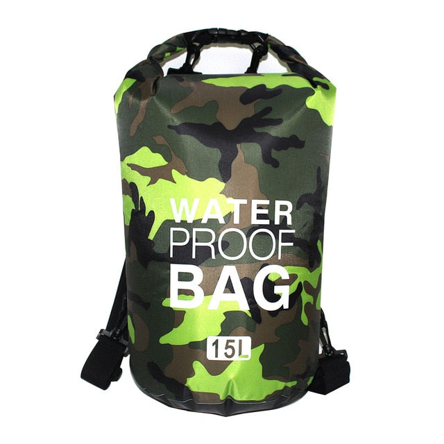 Waterproof Kayaking Backpack - Outdoor Camo Dry Bag, Duffle backpack for kayaking, hiking, camping, fishing & beach