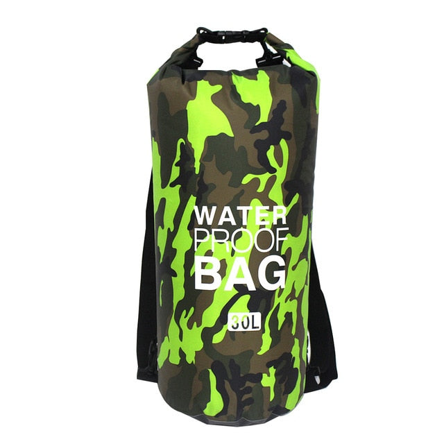 Waterproof Kayaking Backpack - Outdoor Camo Dry Bag, Duffle backpack for kayaking, hiking, camping, fishing & beach