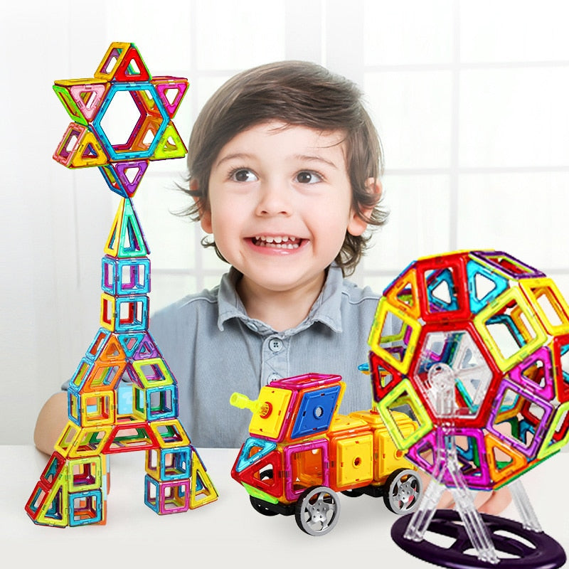 MegaPlates | 3D Collapsible Kid Building Blocks | 168 PCS | ABS Plastic