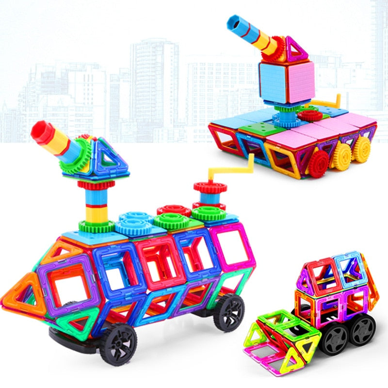 MegaPlates | 3D Collapsible Kid Building Blocks | 168 PCS | ABS Plastic