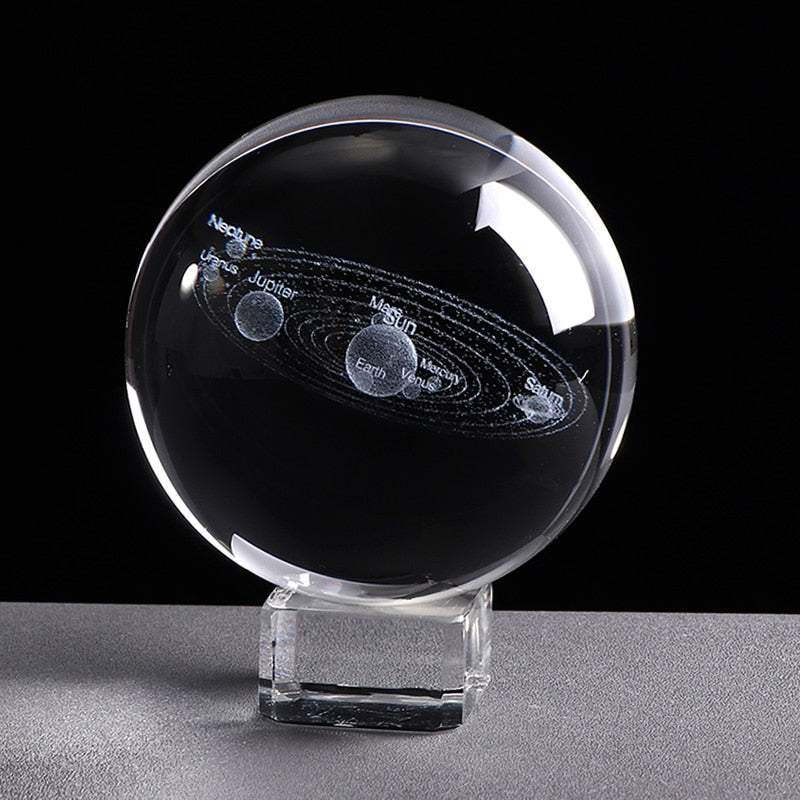 MiCosmic | Solar System Etched into Glass Ball