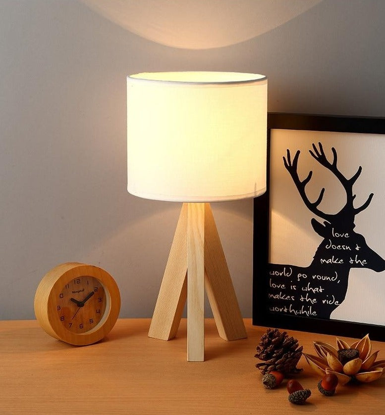 Wood Table Lamp