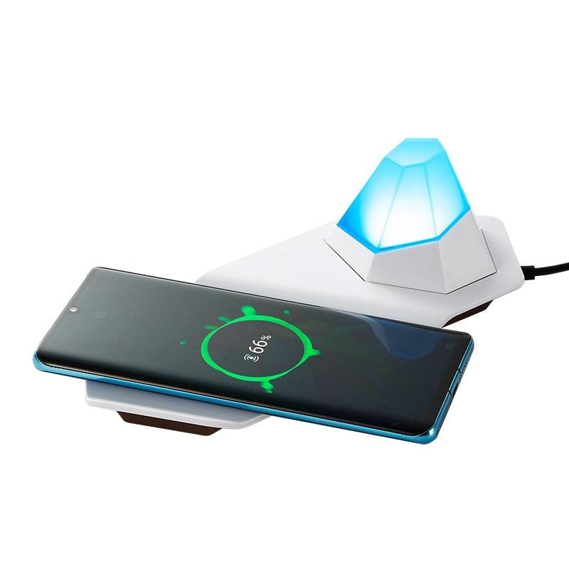 2-IN-1 RGB Diamond Magnet LED Night Light and Charger Light