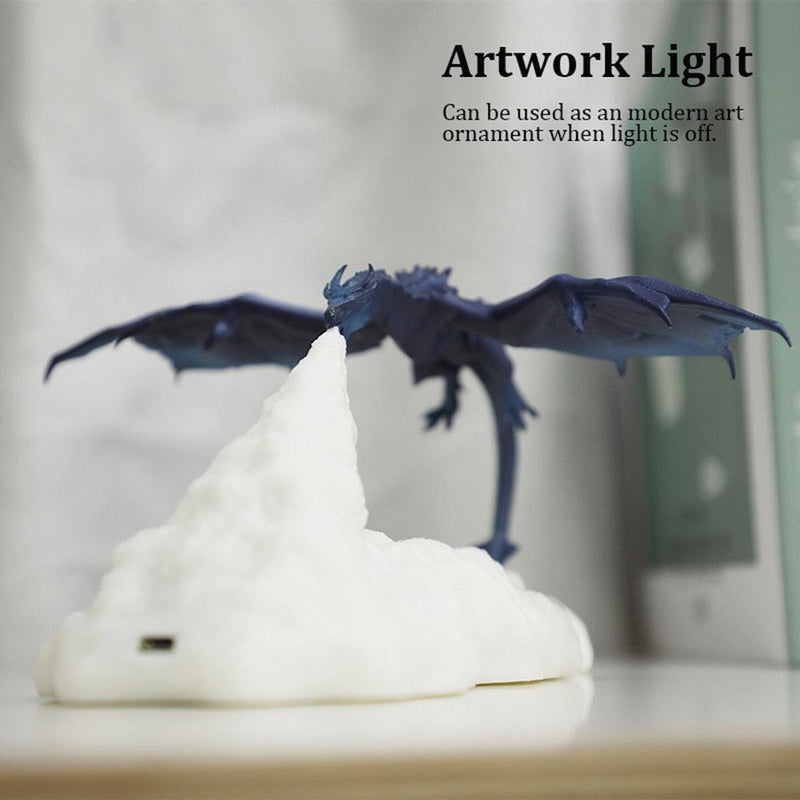 3D Printed LED Dragon Night Lamps