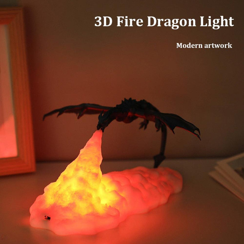 3D Printed LED Dragon Night Lamps