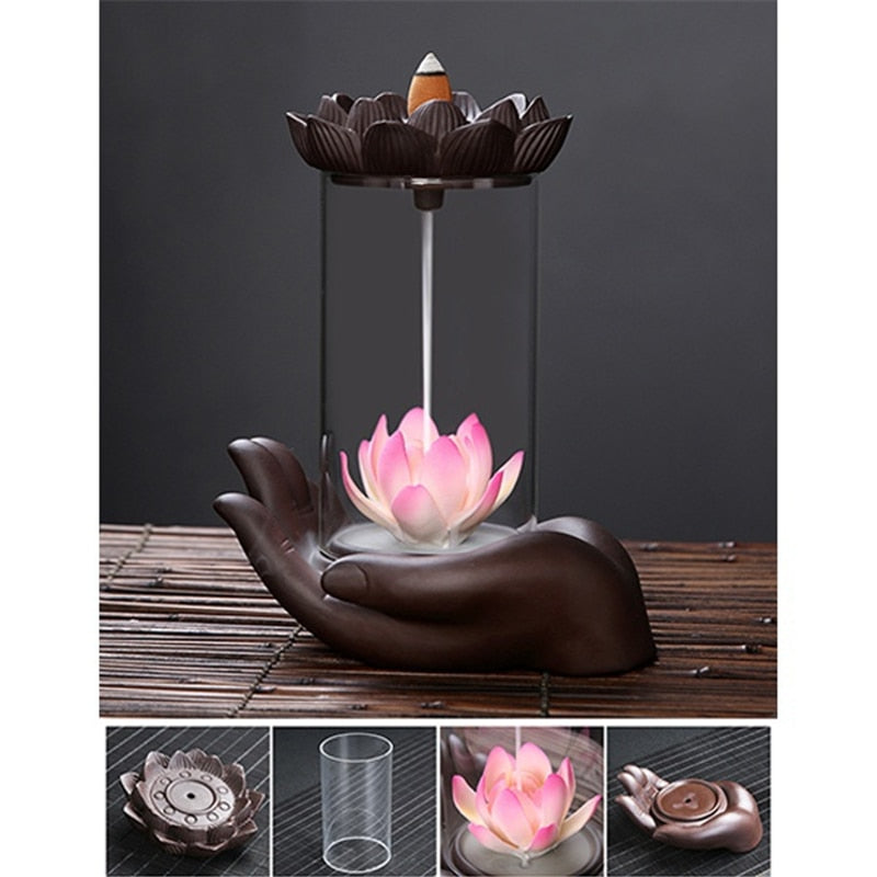 LotusLife | Mesmerizing Asian Lotus Cone Incense Burner