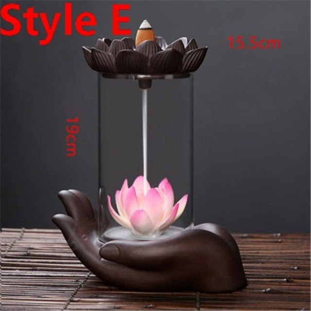 LotusLife | Mesmerizing Asian Lotus Cone Incense Burner