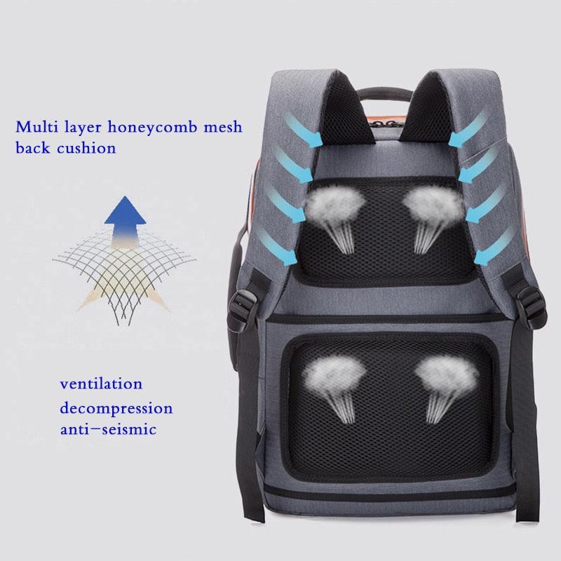 Anti Theft Oxford Men Laptop Backpacks with USB Charging