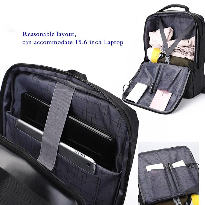 Anti Theft Oxford Men Laptop Backpacks with USB Charging