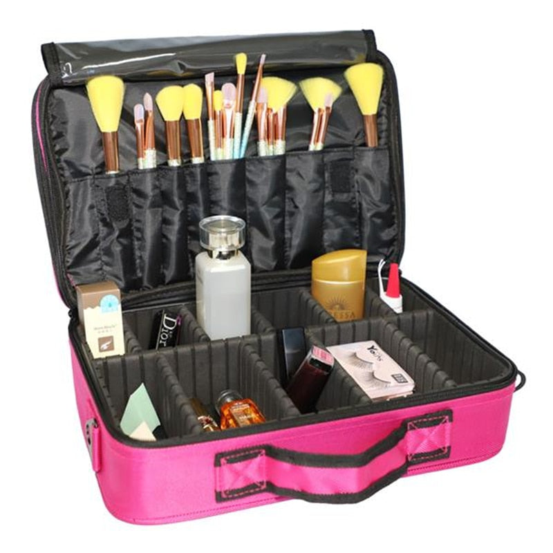 Heavy Duty Cosmetic Case | Professional Grade, High Capacity