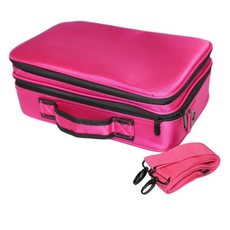 Heavy Duty Cosmetic Case | Professional Grade, High Capacity