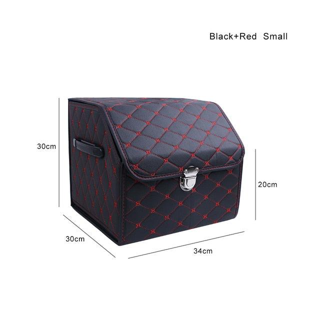 PU Leather Car Trunk Folding Storage Bag