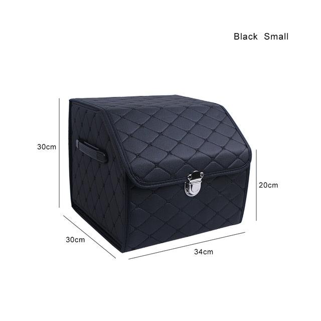 PU Leather Car Trunk Folding Storage Bag