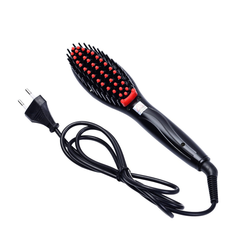 Self-Heating Hair Straightening Brush