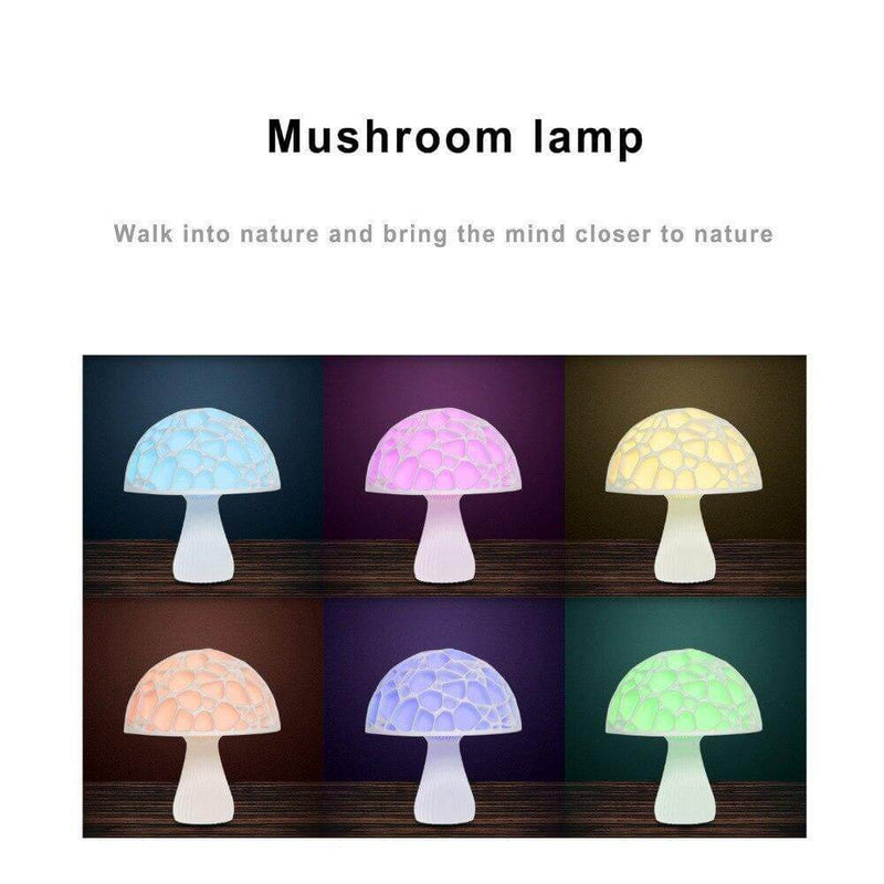 3D Print Elegant Mushroom Table Lamp Room