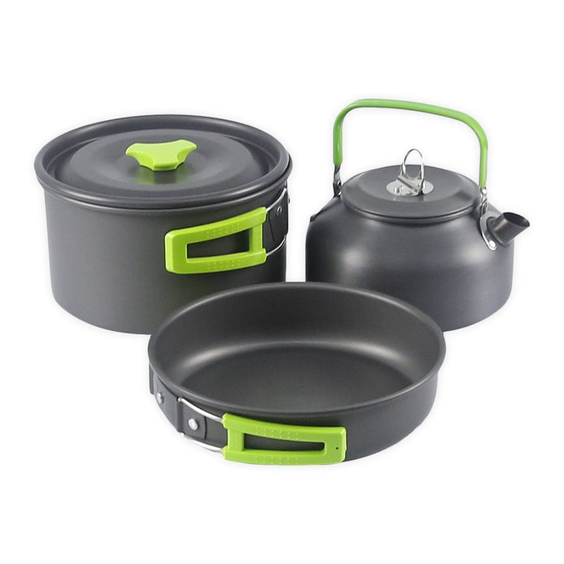 2-3 Person Super Portable Camping Cookware Kit | Aluminum Alloy