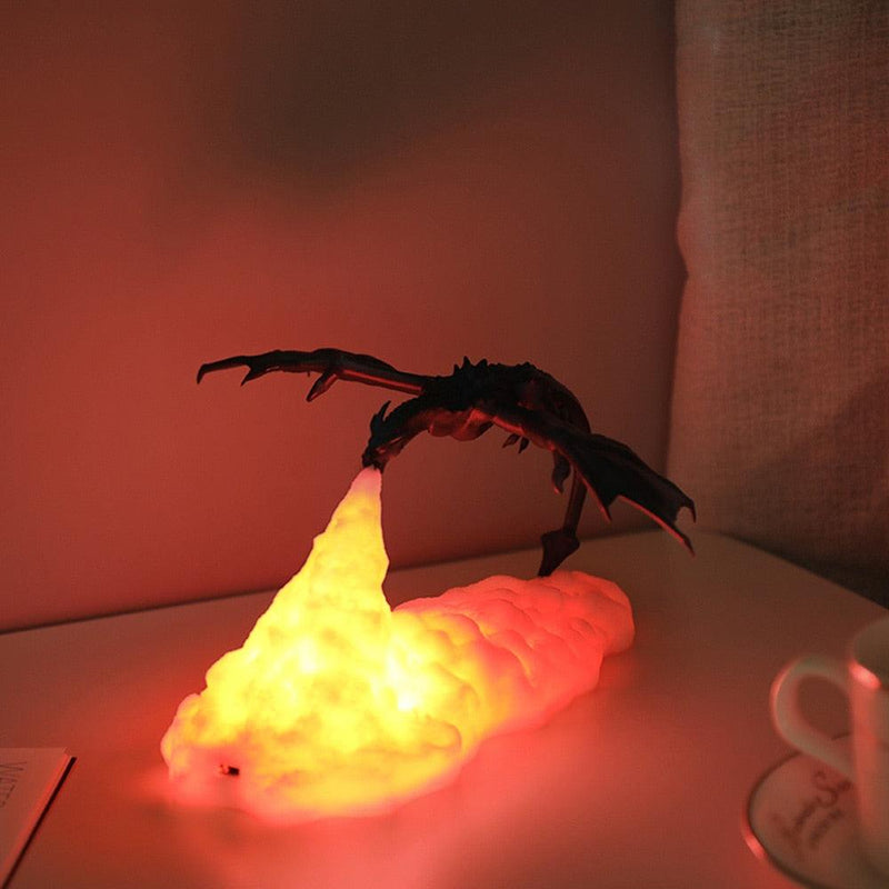 3D Printed LED Dragon Night Lamps