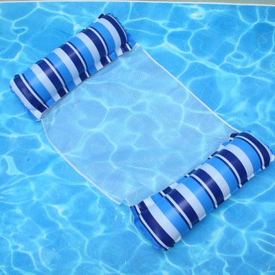 Inflatable Hammock Pool Float - Summer Outdoor Party Swimming Pool Lounge, Water Foldable Pillow