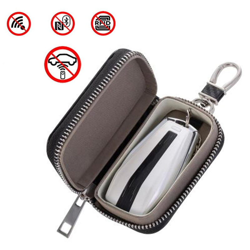 Premium Key Fob Anti-Theft Faraday Cage Protector Case Car RFID Signal Blocker