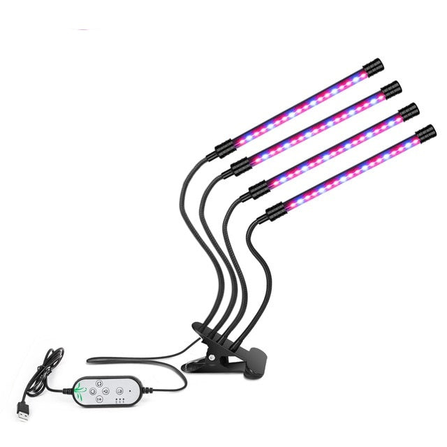 Indoor LED Grow Clamp Lamp | Dual Timer & Spectrum | Single & Multi-Headed