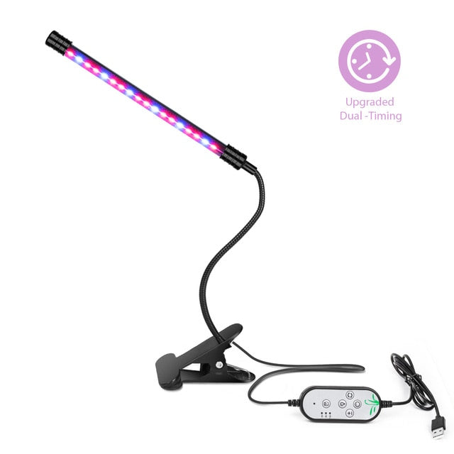 Indoor LED Grow Clamp Lamp | Dual Timer & Spectrum | Single & Multi-Headed