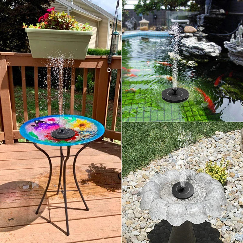 Mini Solar Power Water Fountain