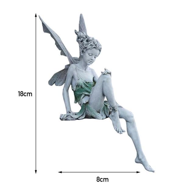 Sitting Fairy Garden Statue