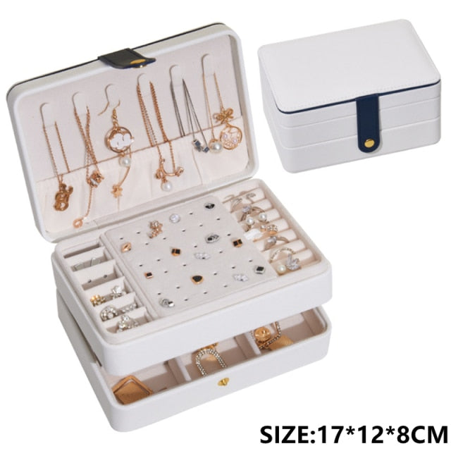 Luxury Jewelery Organizer | Leather | Portable | HIgh Capacity