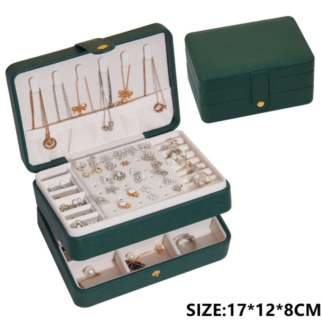 Luxury Jewelery Organizer | Leather | Portable | HIgh Capacity