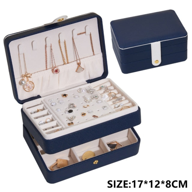 Luxury Jewelery Organizer | Leather | Portable | HIgh Capacity