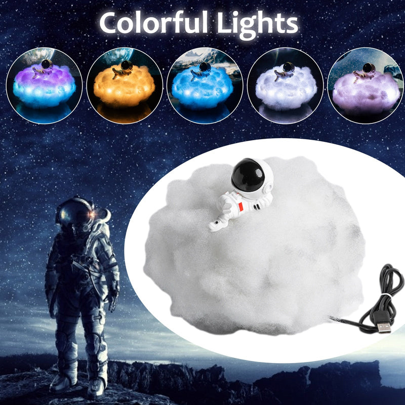 LED Colorful Clouds Astronaut Lamp Night Light